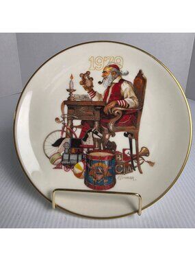 1979 CURRENT INC GORHAM FINE CHINA CHRISTMAS COLLECTOR PLATE SIGNED R DORMAN